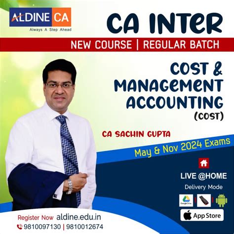 CA Inter Group 2 New Course Cost Management Accounting CMA By CA