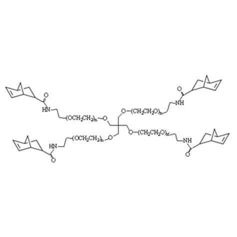 四臂 聚乙二醇 降冰片烯，4 Arm Peg Norbornene 可溶于水和大部分有机溶剂 哔哩哔哩