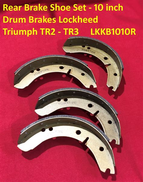 Brake Shoe Set Inch Drum Brakes Lockheed Front Or Rear Triumph Tr