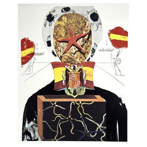 At Auction Salvador Dal Salvador Dali Surrealist King Litho