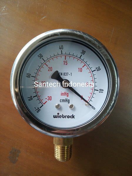 Jual Vacuum Gauge Stainless 4 Inchi 76 0 CmHg Di Lapak Santech