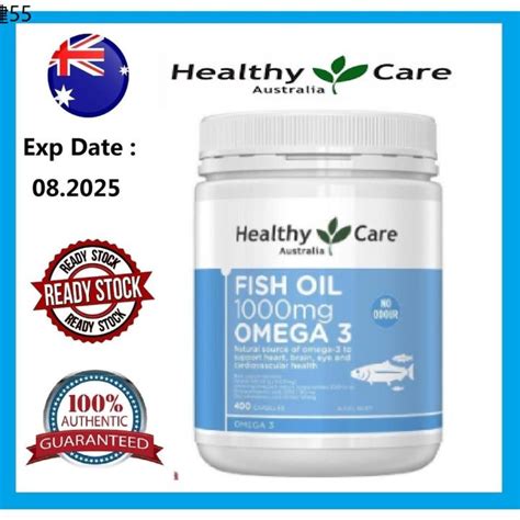 HEALTHY CARE Fish Oil 1000mg Omega 3 400 Capsules Lazada