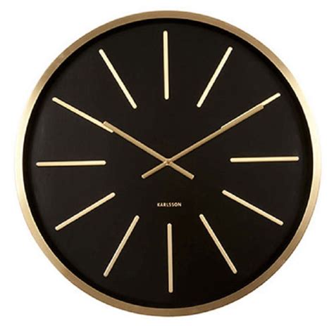 Karlsson Wall Clock Maxiemus Black D60 Cm Lazada Indonesia