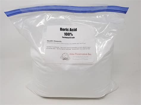 Boric Acid - 5 Lbs (100% Technical Grade) — Atlas Preservation