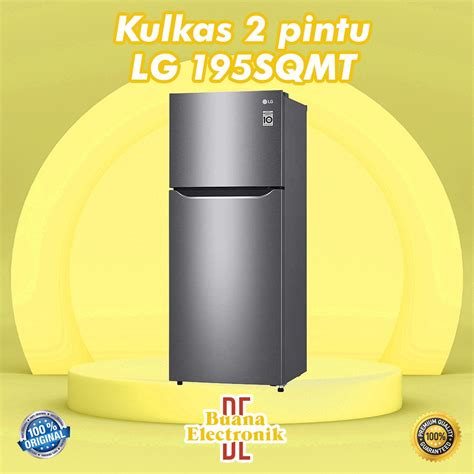 Jual KULKAS LG 2 PINTU GNB 202SQIB SMART INVERTER ORIGINAL Shopee