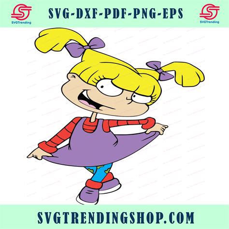 Angelica Pickles Rugrats Svg 4 Svg Dxf Cricut Silhouette Cut File