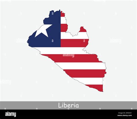 Liberia Map Flag Map Of The Republic Of Liberia With The Liberian