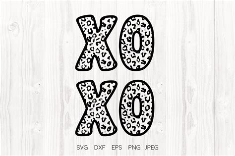 Xoxo Svg Leopard Print Valentine S Day Graphic By Vitaminsvg