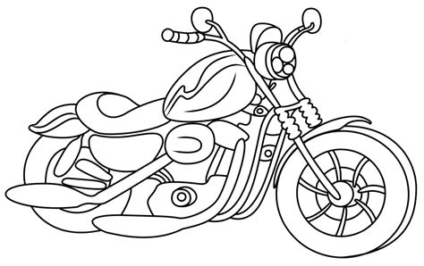 Harley Davidson Motorcycle Coloring Pages To Print