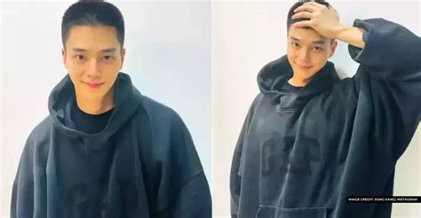 Actor Song Kang Reveals Buzz Cut Hairstyle As He Begins Military