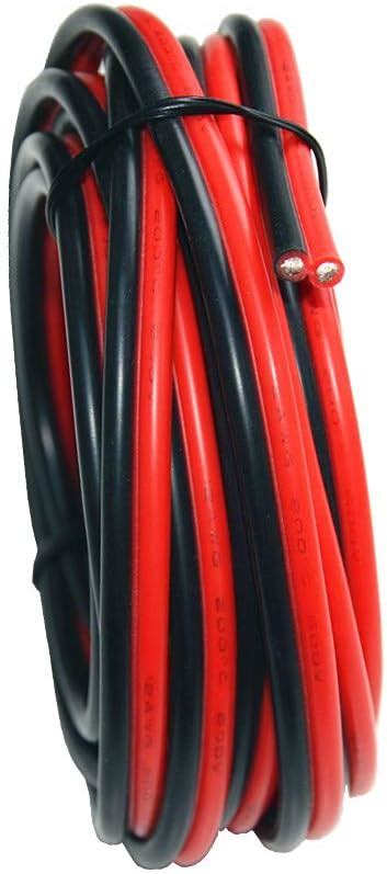 Fil Lectrique En Silicone Awg M Tres Noir M Rouge M Ligne