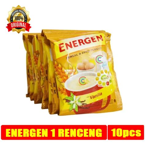 Energen Vanilla Serial Kemasan Baru Renceng Pcs Gr Vanila Isi