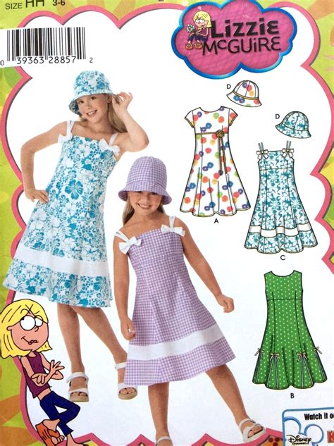 Simplicity 4721 Lizzie Mcguire Pattern For Girls Dress Etsy