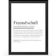 Amazon De Urhome DIN A4 Kunstdruck Definition Freundschaft Ohne Rahmen