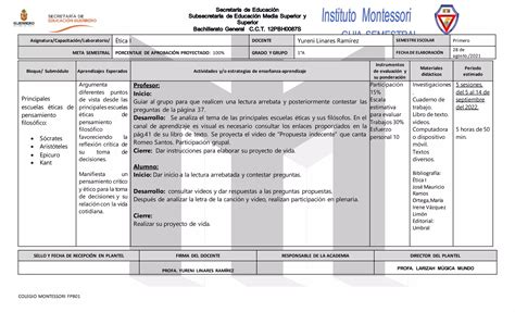 plan ética parcial 1 docx