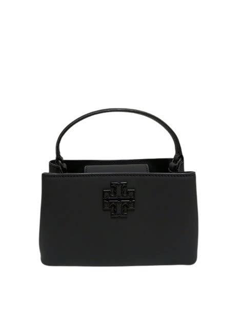 Tory Burch Britten Matte Micro Satchel Bag Black Balilene