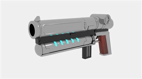 Space gun laser design model - TurboSquid 1300975