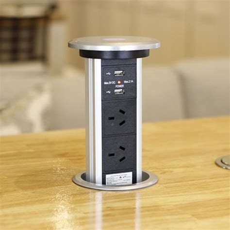 V Motorised Pop Up Power Outlet Usb Ports Desk Table Or Workstation