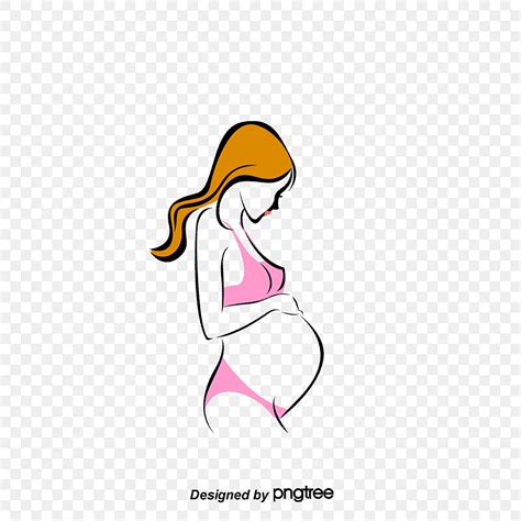 Black Pregnant Woman Clipart Transparent Png Hd Cartoon Pregnant Woman