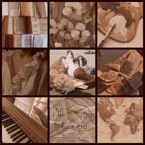 Brown Vintage Moodboard