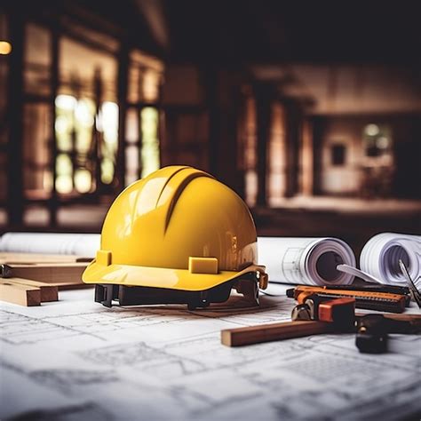 Premium Photo Construction Workers Wearing Hard Hats On A Building Site