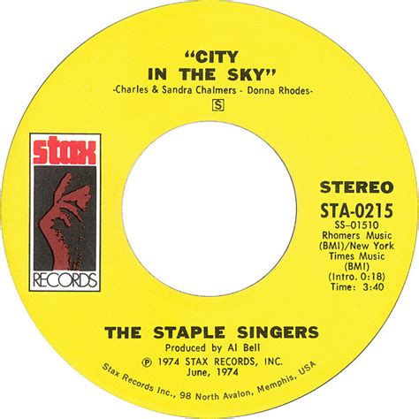 The Staple Singers City In The Sky That S What Friends Are For