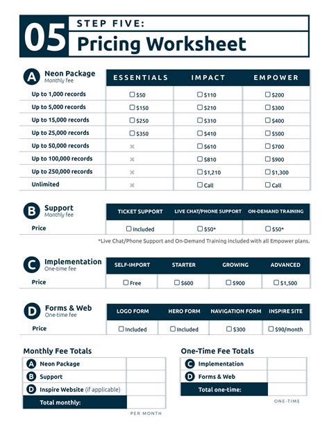 Factor Market Pricing Worksheet