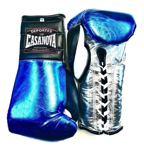 Guantes Box Casanova Boxeo Cuero Agujetas Ozs Metalico A Env O Gratis