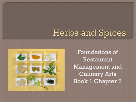 Ppt Herbs And Spices Powerpoint Presentation Free Download Id5642879