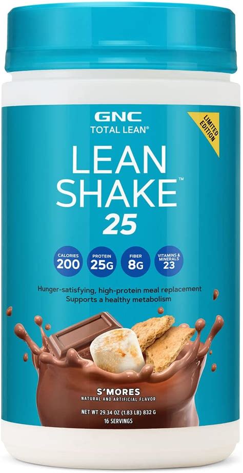 Gnc Total Lean Lean Shake 25 Smores 18 Lb Health