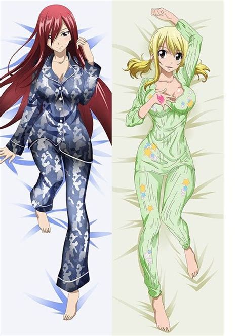 Fairy Tail Erza Lucy Dakimakura Anime Body Hug Pillow Cover Case