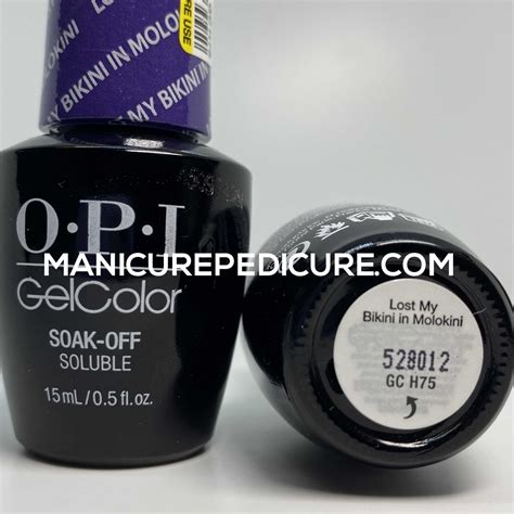 Opi Gel Polish Gc H Lost My Bikini In Molokini Manicure Pedicure