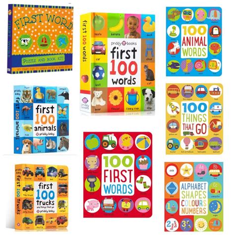 First 100 Words 100 Numbers 100 Animals Alphabets Shapes Priddy