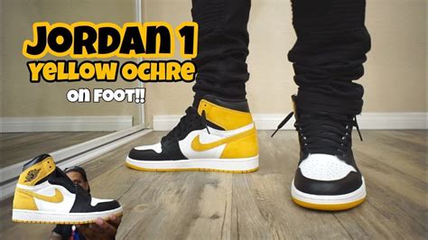 Jordan 1 Yellow Ochre On Feet Youtube