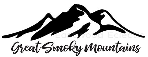 Great Smoky Mountains Silhouette Cricut DIY SVG - Etsy