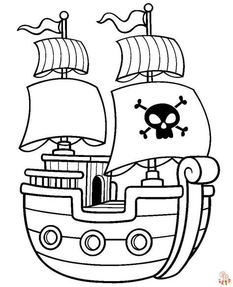 Dibujo De Barco Pirata Para Colorear Modelos Para Imprimir Gratis