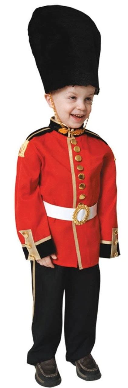 Red And Black Royal Guard Boy Child Halloween Costume Medium