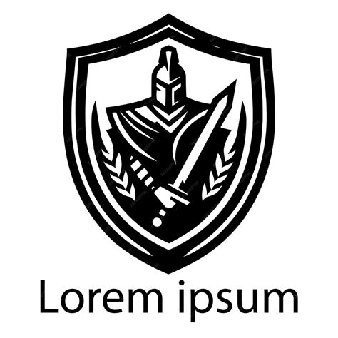 Premium Vector A Black Warrior Logo
