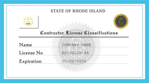 Rhode Island Contractor License Classifications License Lookup