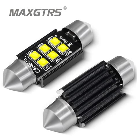 MAXGTRS C5W Car Festoon C10W Led Chip Bulb Canbus Error Free Interior