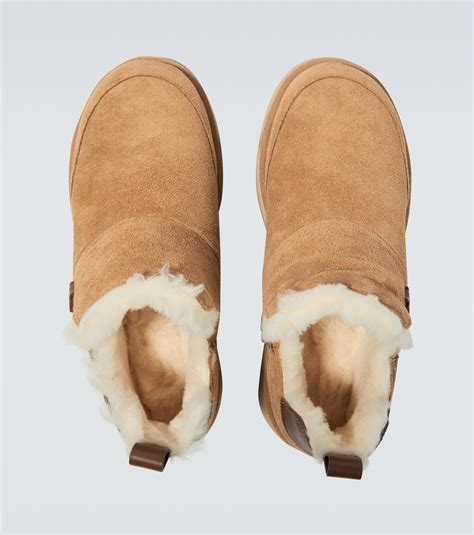 Amiri Malibu Shearling Lined Suede Boots Amiri