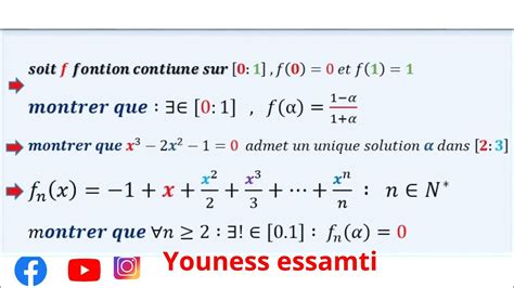 Th Or Me Des Valeurs Interm Diaires Tvi Limites Et Continuit Bac