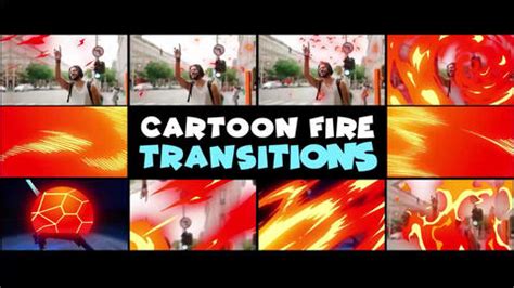 Cartoon Fire Transitions After Effects Templates 23861333