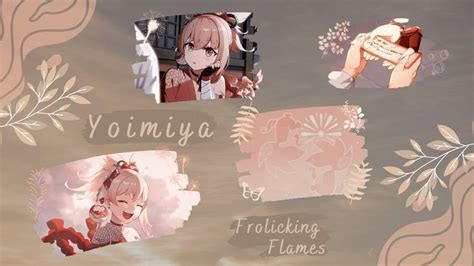 Genshin Impact Yoimiya Desktop 1920x1080 Wallpaper Lockscreen Version