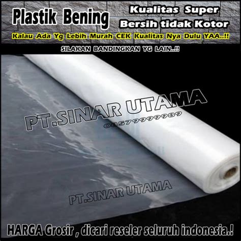 Jual Plastik Cor Bening Terpal Transparan 06 Tutup Penutup Serbaguna G