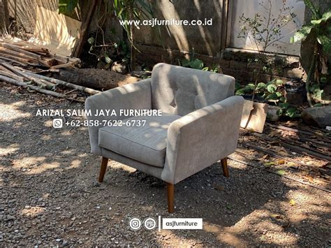 Sofa Retro Jati Modern Minimalis ASJ Furniture Jepara