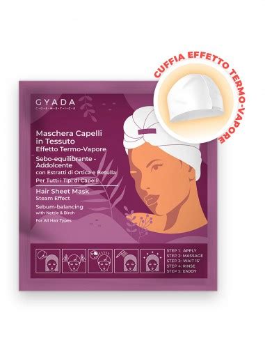 Gyada Cosmetics Maschera Capelli In Tessuto Sebo Equilibrante