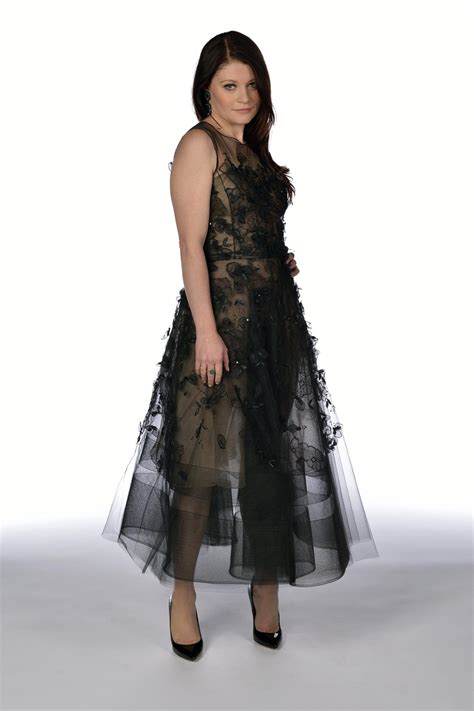 Emilie De Ravin Wearing A Black Lace Dress At Once Upon A Time Season Screenin Porn Pictures