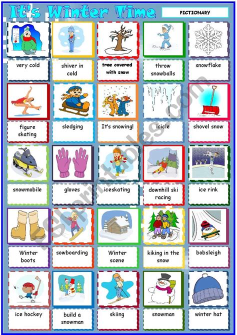 Its Winter Time ESL worksheet by Krümel