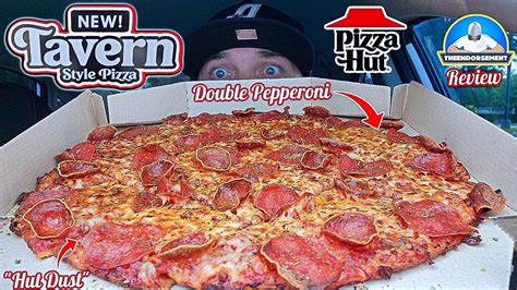 Pizza Hut® Tavern Style Pizza Review 🐖🍕 Double Pepperoni The Edge